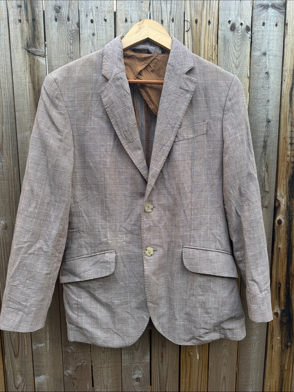 Barbour linen blend blazer